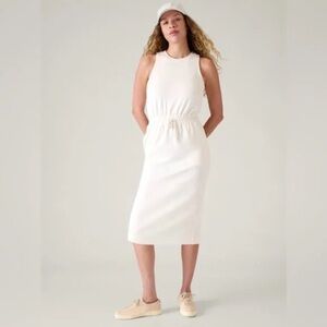 Athleta Seasoft white Midi dress athletic dress size XS